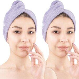 100% Cotton Hair Towels for Women, Head Towel Cap, Cotton Hair Turban Towel Wrap